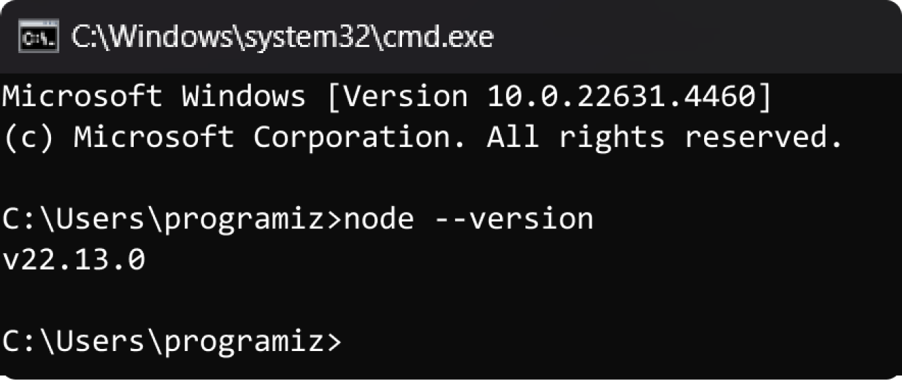 JavaScript Installation Verification for Windows