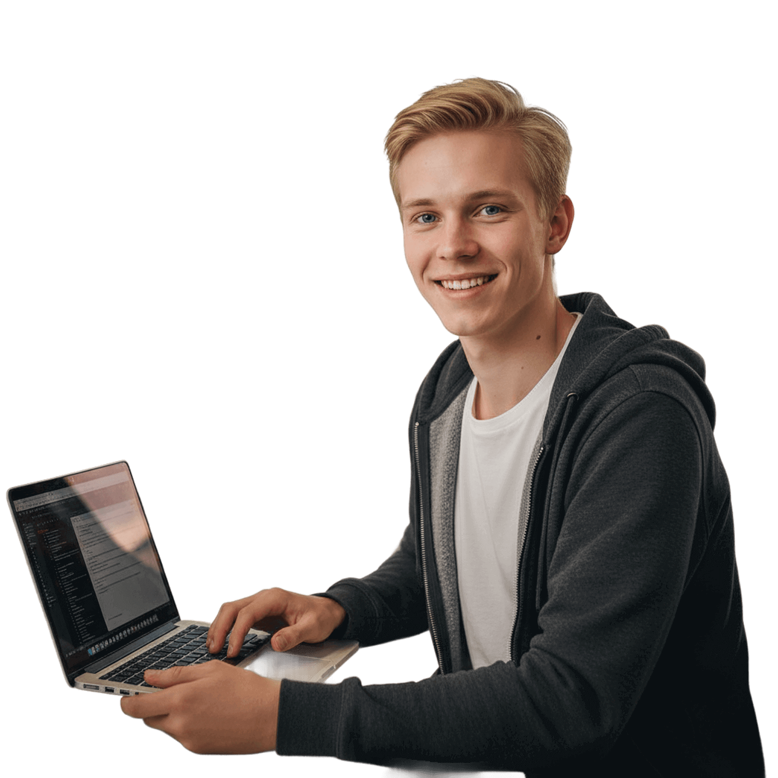 A person using Programiz PRO