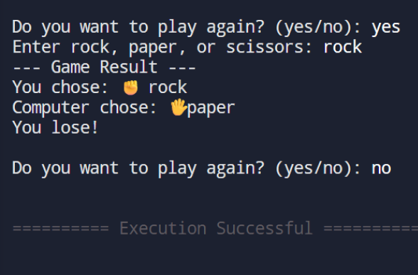Rock, Paper, Scissors Game